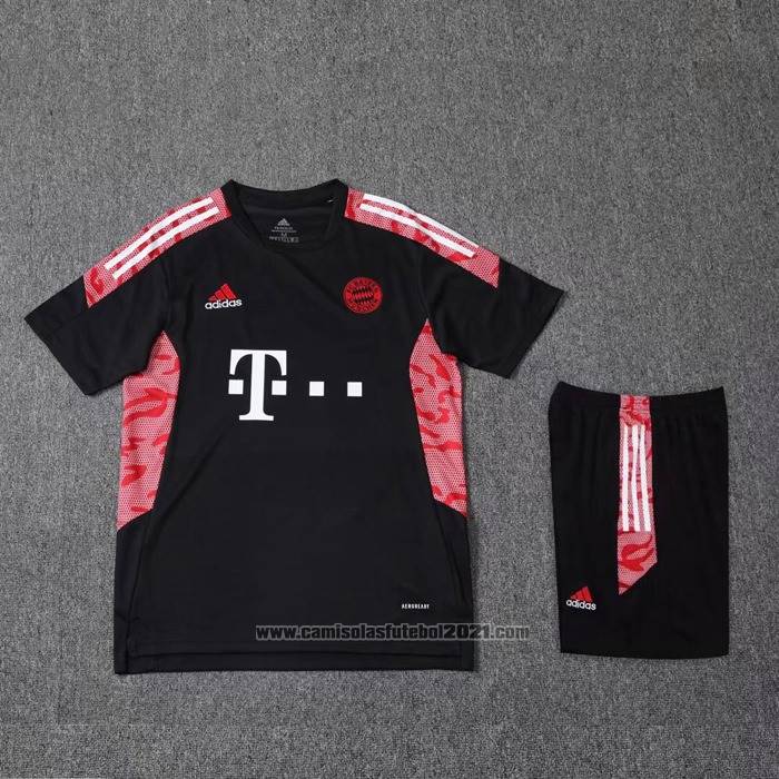 Fato de Treino Bayern de Munique Manga Curta 2022-2023 Preto - Calcas Curta